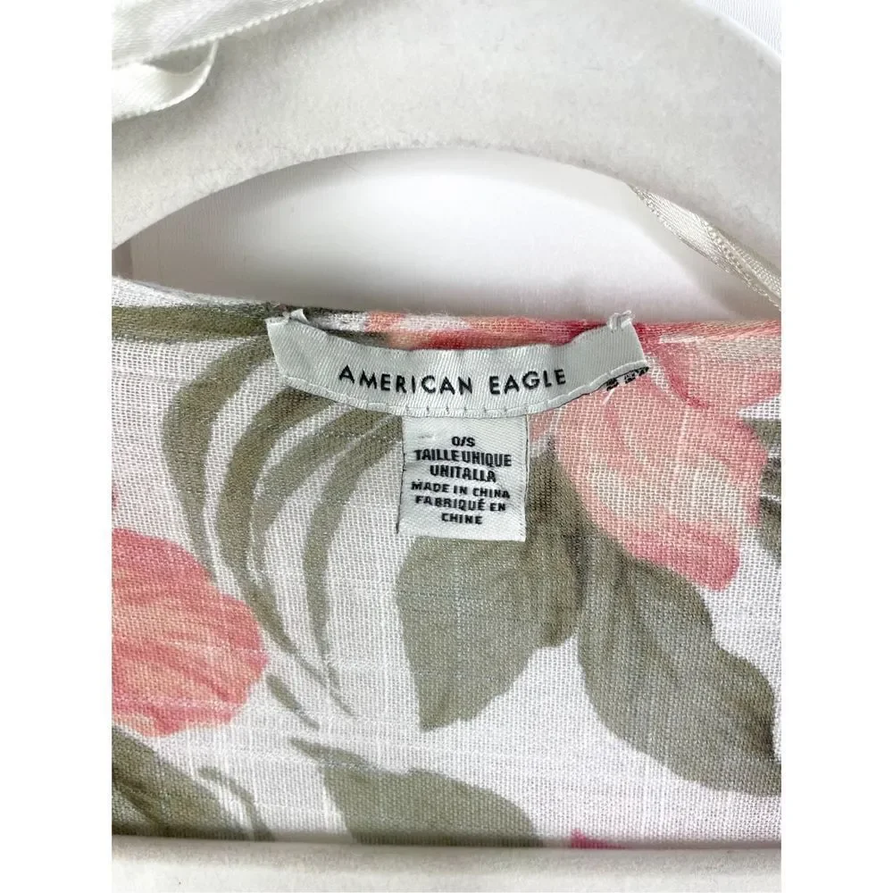 American Eagle AE Floral Chiffon Kimono‎ Swim Coverup Womens OS